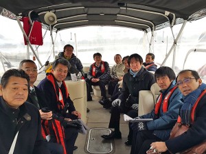 浦項運河とクルーズ観光の状況を視察