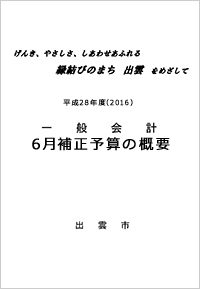 平成２８年度６月補正予算の概要